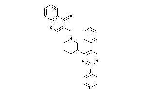 3-[[3-[5-phenyl-2-(4-pyridyl)pyrimidin-4-yl]piperidino]methyl]chromone