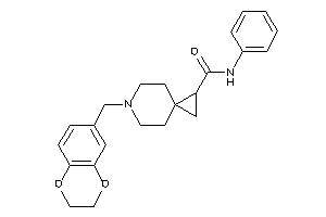 6-(2,3-dihydro-1,4-benzodioxin-6-ylmethyl)-N-phenyl-6-azaspiro[2.5]octane-2-carboxamide