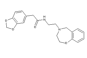 2-(1,3-benzodioxol-5-yl)-N-[2-(3,5-dihydro-2H-1,4-benzoxazepin-4-yl)ethyl]acetamide