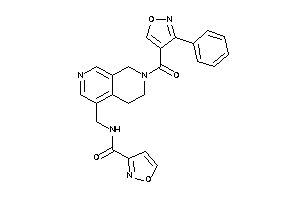 N-[[7-(3-phenylisoxazole-4-carbonyl)-6,8-dihydro-5H-2,7-naphthyridin-4-yl]methyl]isoxazole-3-carboxamide