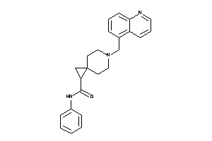 N-phenyl-6-(5-quinolylmethyl)-6-azaspiro[2.5]octane-2-carboxamide