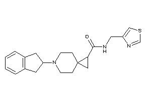 6-indan-2-yl-N-(thiazol-4-ylmethyl)-6-azaspiro[2.5]octane-2-carboxamide