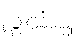 3-(1-naphthoyl)-9-(3-pyridylmethoxy)-1,2,4,5-tetrahydropyrido[2,1-g][1,4]diazepin-7-one