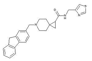 6-(9H-fluoren-2-ylmethyl)-N-(thiazol-4-ylmethyl)-6-azaspiro[2.5]octane-2-carboxamide