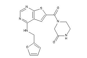 4-[4-(2-furfurylamino)thieno[2,3-d]pyrimidine-6-carbonyl]piperazin-2-one