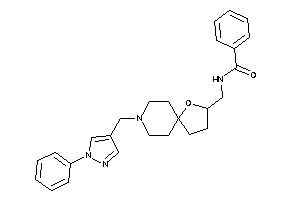 N-[[8-[(1-phenylpyrazol-4-yl)methyl]-4-oxa-8-azaspiro[4.5]decan-3-yl]methyl]benzamide