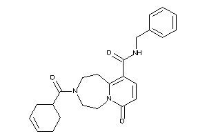 N-benzyl-3-(cyclohex-3-ene-1-carbonyl)-7-keto-1,2,4,5-tetrahydropyrido[2,1-g][1,4]diazepine-10-carboxamide