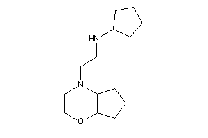 2-(3,4a,5,6,7,7a-hexahydro-2H-cyclopenta[b][1,4]oxazin-4-yl)ethyl-cyclopentyl-amine