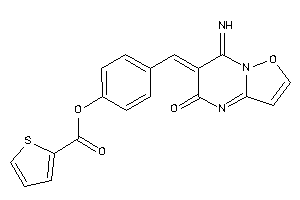 Image of Thiophene-2-carboxylic Acid [4-[(7-imino-5-keto-isoxazolo[2,3-a]pyrimidin-6-ylidene)methyl]phenyl] Ester