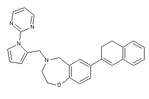 7-(3,4-dihydronaphthalen-2-yl)-4-[[1-(2-pyrimidyl)pyrrol-2-yl]methyl]-3,5-dihydro-2H-1,4-benzoxazepine