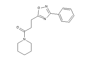 3-(3-phenyl-1,2,4-oxadiazol-5-yl)-1-piperidino-propan-1-one