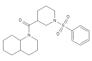 3,4,4a,5,6,7,8,8a-octahydro-2H-quinolin-1-yl-(1-besyl-3-piperidyl)methanone