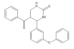 5-benzoyl-4-(3-phenoxyphenyl)hexahydropyrimidin-2-one
