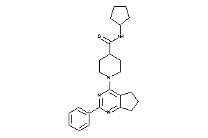N-cyclopentyl-1-(2-phenyl-6,7-dihydro-5H-cyclopenta[d]pyrimidin-4-yl)isonipecotamide
