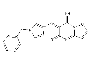 Image of 6-[(1-benzylpyrrol-3-yl)methylene]-7-imino-isoxazolo[2,3-a]pyrimidin-5-one