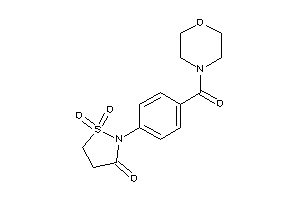 1,1-diketo-2-[4-(morpholine-4-carbonyl)phenyl]-1,2-thiazolidin-3-one