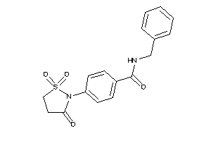 Image of N-benzyl-4-(1,1,3-triketo-1,2-thiazolidin-2-yl)benzamide