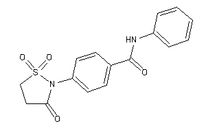 Image of N-phenyl-4-(1,1,3-triketo-1,2-thiazolidin-2-yl)benzamide