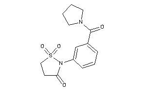 1,1-diketo-2-[3-(pyrrolidine-1-carbonyl)phenyl]-1,2-thiazolidin-3-one