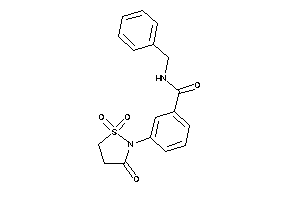 N-benzyl-3-(1,1,3-triketo-1,2-thiazolidin-2-yl)benzamide