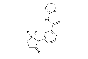 Image of N-(2-thiazolin-2-yl)-3-(1,1,3-triketo-1,2-thiazolidin-2-yl)benzamide