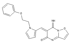 Image of 7-imino-6-[[1-(2-phenoxyethyl)pyrrol-2-yl]methylene]isoxazolo[2,3-a]pyrimidin-5-one