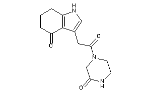 3-[2-keto-2-(3-ketopiperazino)ethyl]-1,5,6,7-tetrahydroindol-4-one