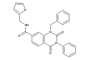 1-benzyl-N-(2-furfuryl)-2,4-diketo-3-phenyl-quinazoline-7-carboxamide