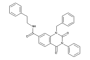 1-benzyl-2,4-diketo-N-phenethyl-3-phenyl-quinazoline-7-carboxamide