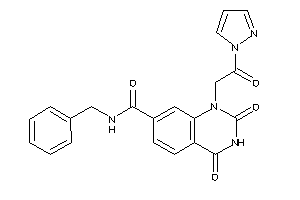 N-benzyl-2,4-diketo-1-(2-keto-2-pyrazol-1-yl-ethyl)quinazoline-7-carboxamide