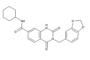 N-cyclohexyl-2,4-diketo-3-piperonyl-1H-quinazoline-7-carboxamide