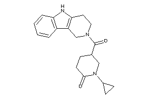 1-cyclopropyl-5-(1,3,4,5-tetrahydropyrido[4,3-b]indole-2-carbonyl)-2-piperidone