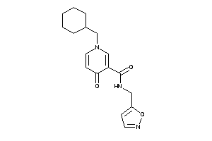 1-(cyclohexylmethyl)-N-(isoxazol-5-ylmethyl)-4-keto-nicotinamide