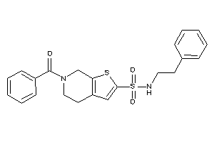 6-benzoyl-N-phenethyl-5,7-dihydro-4H-thieno[2,3-c]pyridine-2-sulfonamide