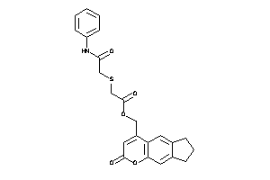 Image of 2-[(2-anilino-2-keto-ethyl)thio]acetic Acid (2-keto-7,8-dihydro-6H-cyclopenta[g]chromen-4-yl)methyl Ester