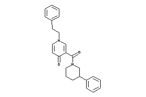 1-phenethyl-3-(3-phenylpiperidine-1-carbonyl)-4-pyridone