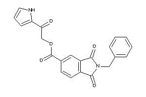 2-benzyl-1,3-diketo-isoindoline-5-carboxylic Acid [2-keto-2-(1H-pyrrol-2-yl)ethyl] Ester