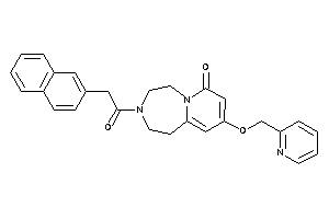 Image of 3-[2-(2-naphthyl)acetyl]-9-(2-pyridylmethoxy)-1,2,4,5-tetrahydropyrido[2,1-g][1,4]diazepin-7-one