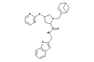 N-(benzothiophen-2-ylmethyl)-1-(4-bicyclo[3.1.1]hept-3-enylmethyl)-4-(2-pyrimidylthio)pyrrolidine-2-carboxamide