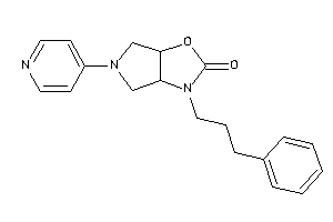 3-(3-phenylpropyl)-5-(4-pyridyl)-3a,4,6,6a-tetrahydropyrrolo[3,4-d]oxazol-2-one