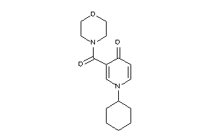 1-cyclohexyl-3-(morpholine-4-carbonyl)-4-pyridone