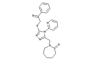 1-[[5-(phenacylthio)-4-(2-pyridyl)-1,2,4-triazol-3-yl]methyl]azepan-2-one