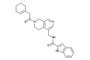 N-[[7-(2-cyclohexen-1-ylacetyl)-6,8-dihydro-5H-2,7-naphthyridin-4-yl]methyl]-1H-indole-2-carboxamide