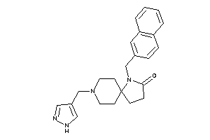 4-(2-naphthylmethyl)-8-(1H-pyrazol-4-ylmethyl)-4,8-diazaspiro[4.5]decan-3-one