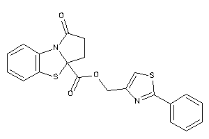 Image of 1-keto-2,3-dihydropyrrolo[2,1-b][1,3]benzothiazole-3a-carboxylic Acid (2-phenylthiazol-4-yl)methyl Ester