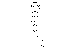 2-[4-(4-cinnamylpiperazino)sulfonylphenyl]-1,1-diketo-1,2-thiazolidin-3-one