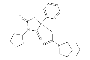 3-[2-(6-azabicyclo[3.2.1]octan-6-yl)-2-keto-ethyl]-1-cyclopentyl-3-phenyl-pyrrolidine-2,5-quinone