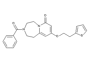 Image of 3-benzoyl-9-[2-(2-thienyl)ethoxy]-1,2,4,5-tetrahydropyrido[2,1-g][1,4]diazepin-7-one