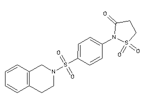 2-[4-(3,4-dihydro-1H-isoquinolin-2-ylsulfonyl)phenyl]-1,1-diketo-1,2-thiazolidin-3-one