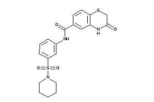 3-keto-N-(3-piperidinosulfonylphenyl)-4H-1,4-benzothiazine-6-carboxamide